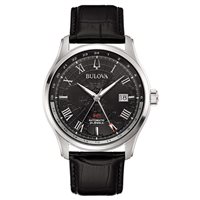 Montre Bulova Homme Wilton Gmt in Acier 96B387 - 96B387